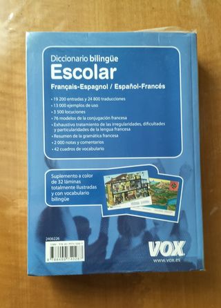 diccionario español-francés, francés-español Vox