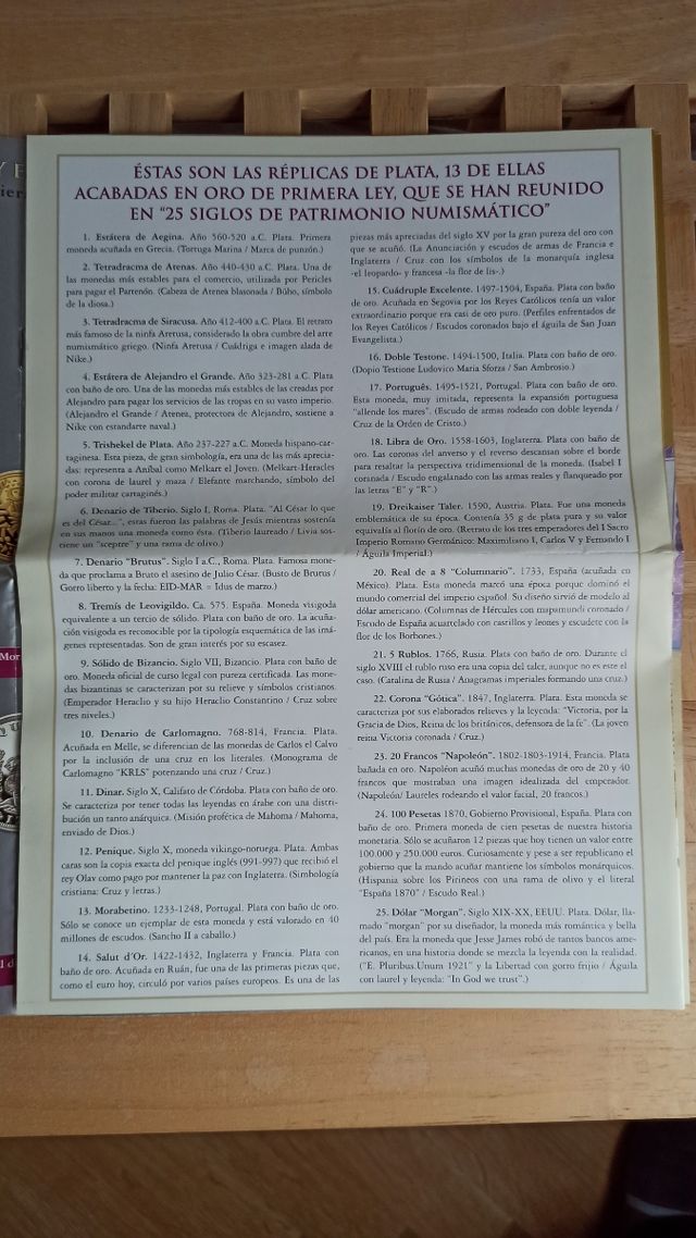 25 siglos de Patrimonio Numismático