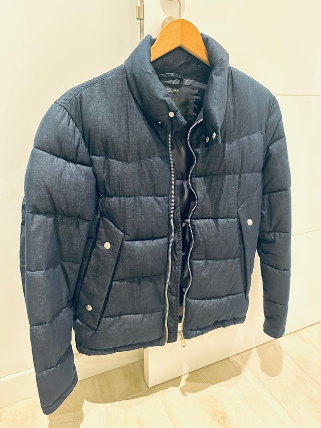 Cazadora azul marino Zara T-S