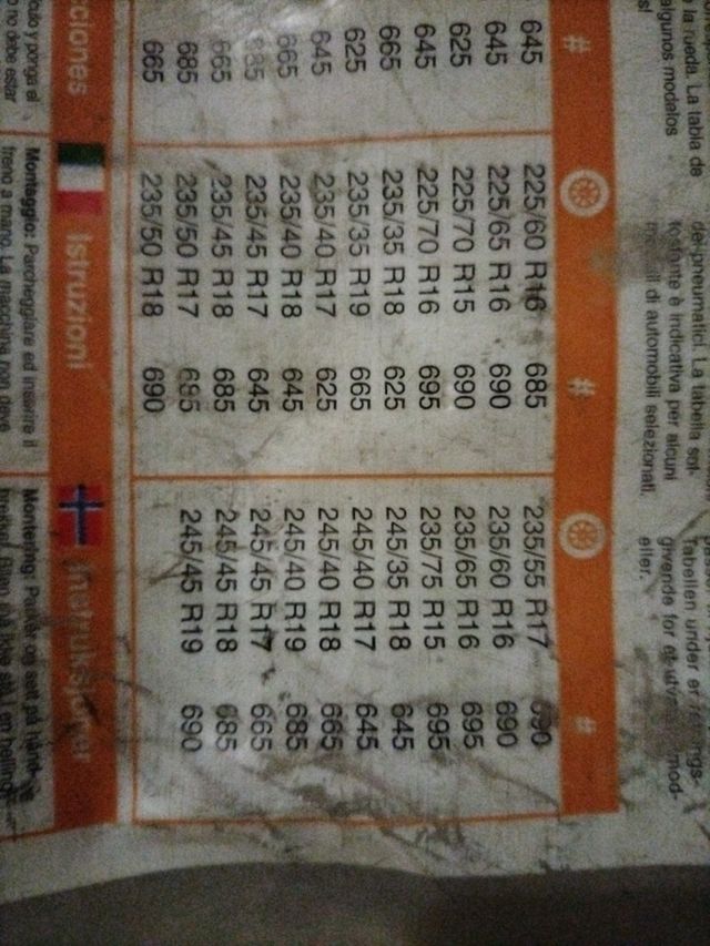 Cadenas para la nieve de tela AUTOSOCK