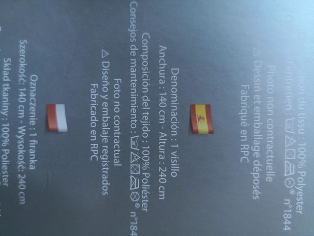 Cortina/visillo 140x240