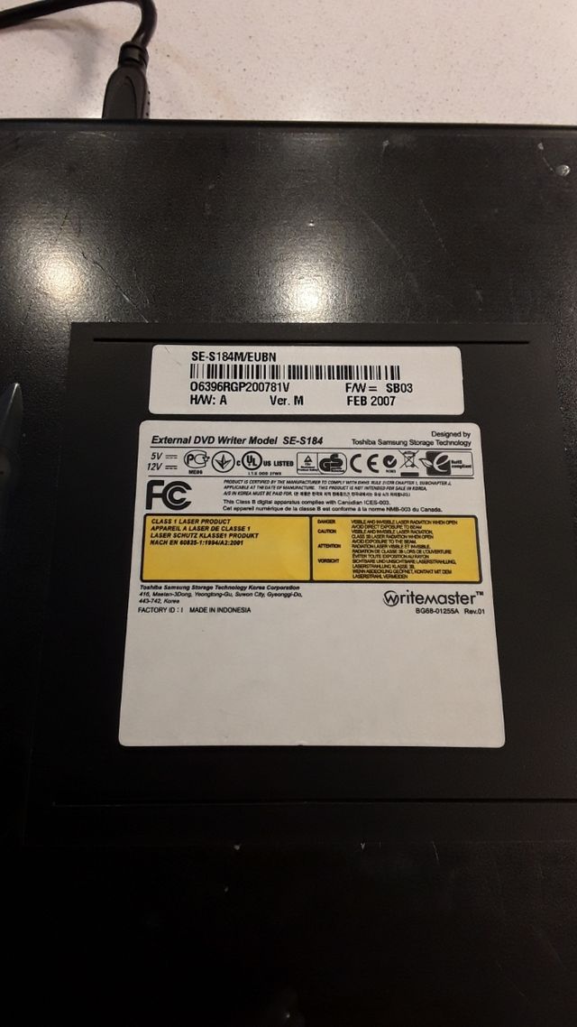 Grabadora de DVD externa SAMSUNG