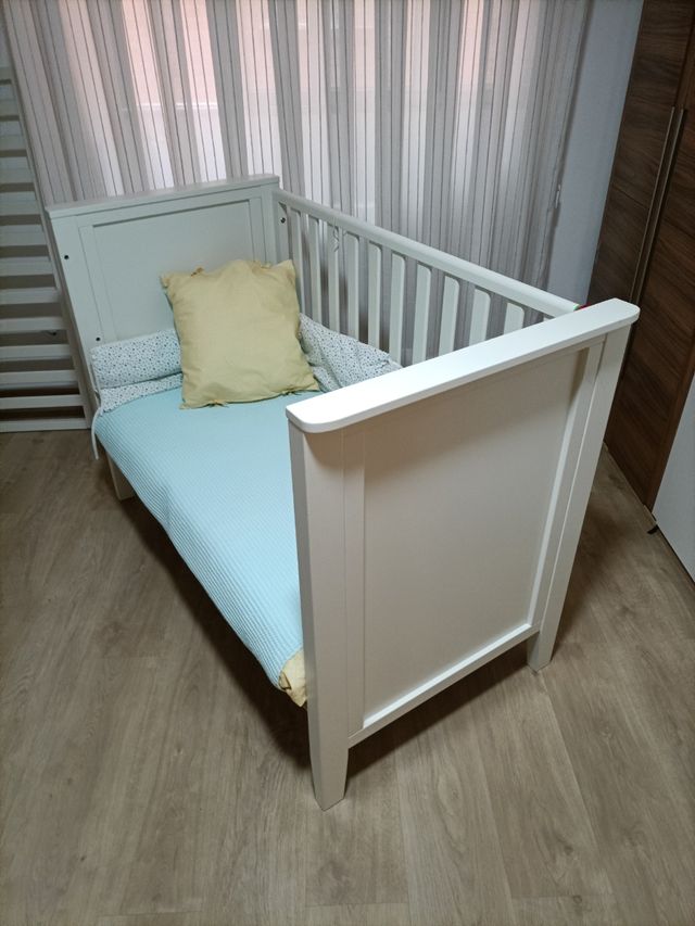 Cuna madera maciza marfil 140 x 70 Laura Ashley