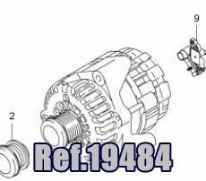 Ref.19484 alternador ssangyong Rexton (2003 ->) 2.