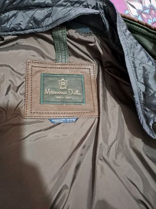 chaqueta cuero massimo dutti talla L