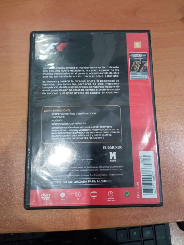 DVD do Grande Prêmio de Mônaco de Fórmula 1 de 2007