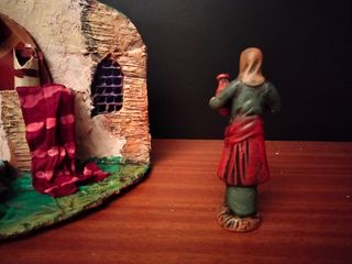 figura Belén pastora con molinos decorarte 8 cm