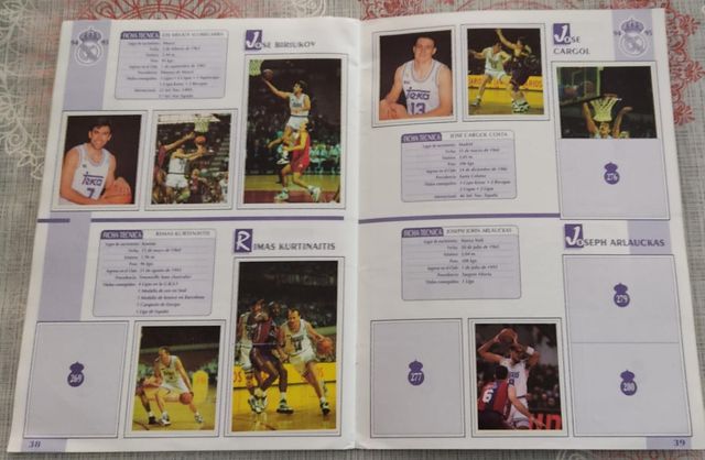 ALBUM DE CROMOS REAL MADRID AÑO 1994 LUIS ENRIQUE