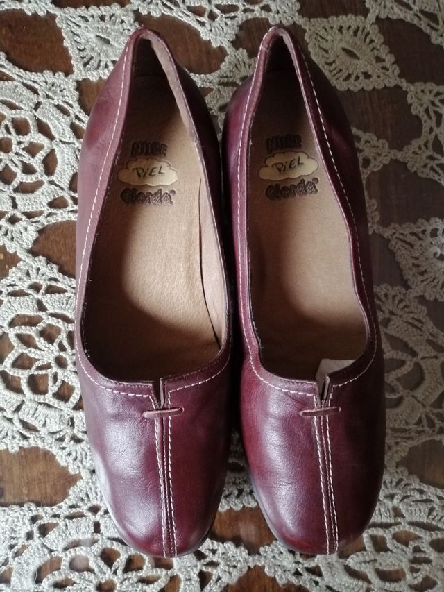 zapatos piel marrón 38