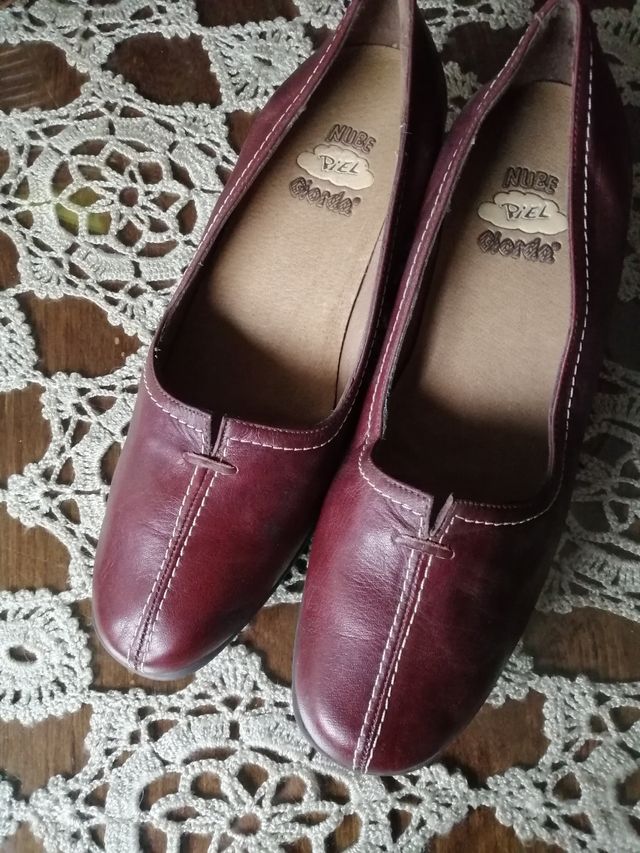 zapatos piel marrón 38