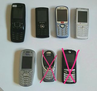 13€ cadauno. Diversi telefoni cellulari con batterie ma non c