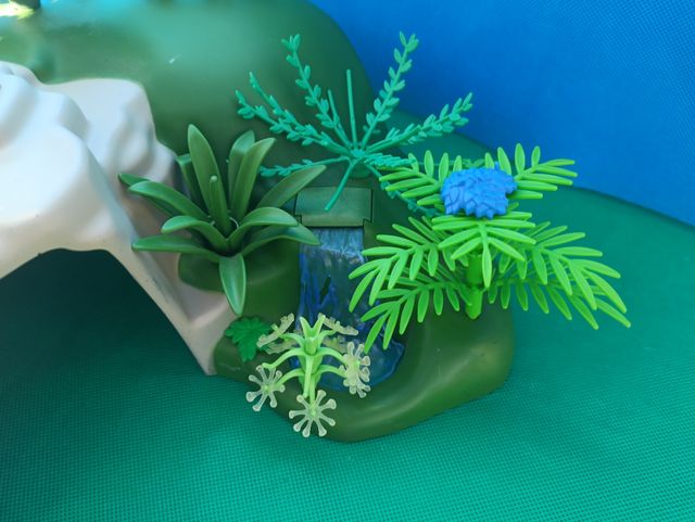 Volcán montaña y exploración Playmobil