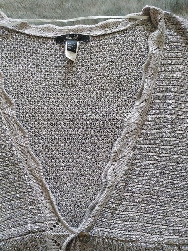 Bolero plateado Mango