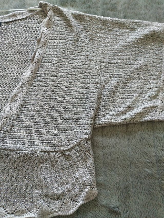 Bolero plateado Mango