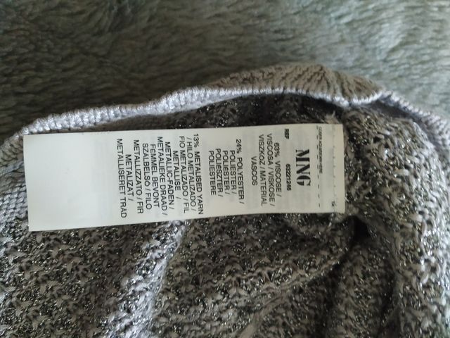 Bolero plateado Mango