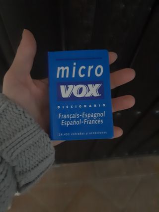 mini diccionario de bolsillo francés español