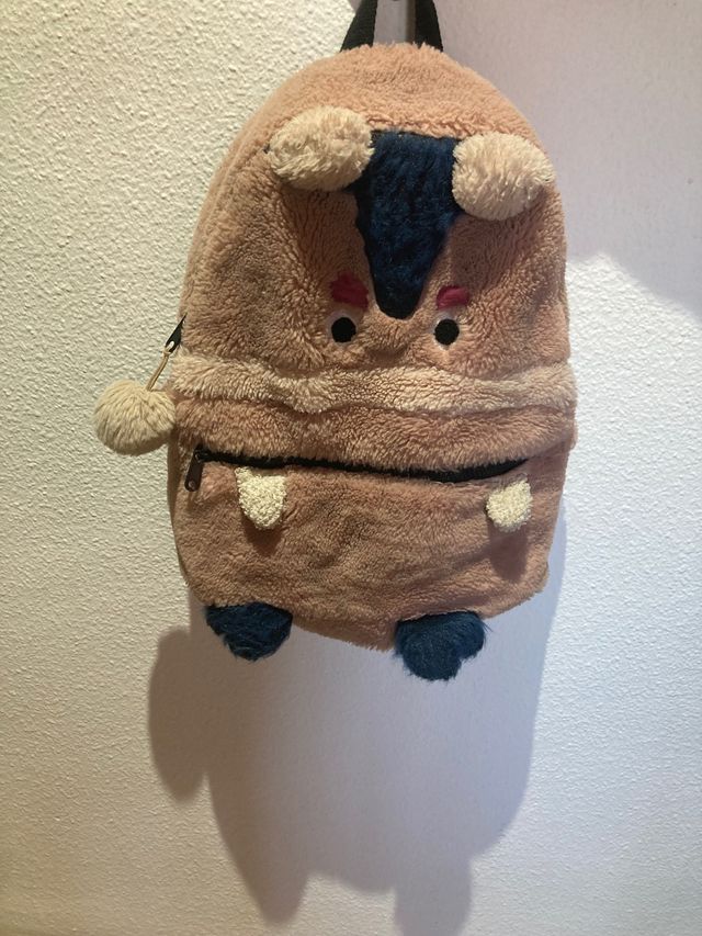 Mochila Niña peluche