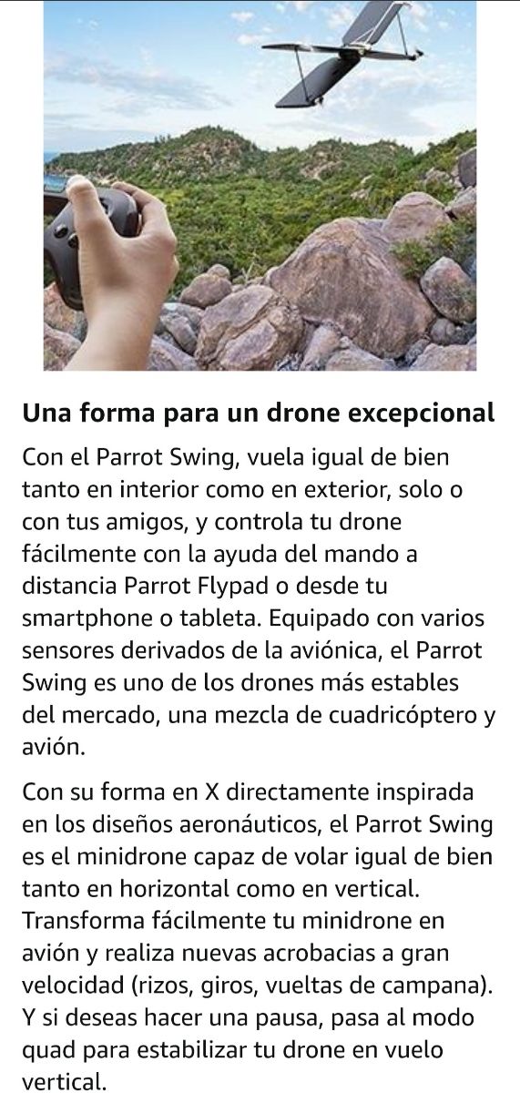 parrot swing mini dron