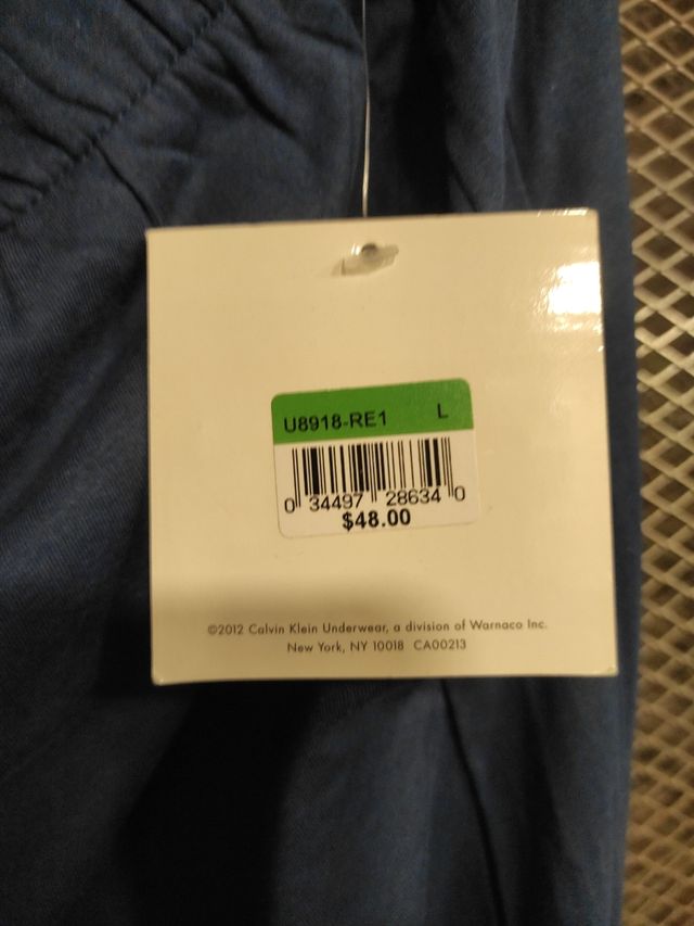 Pantalón de estar CK, hombre, L, nuevo 