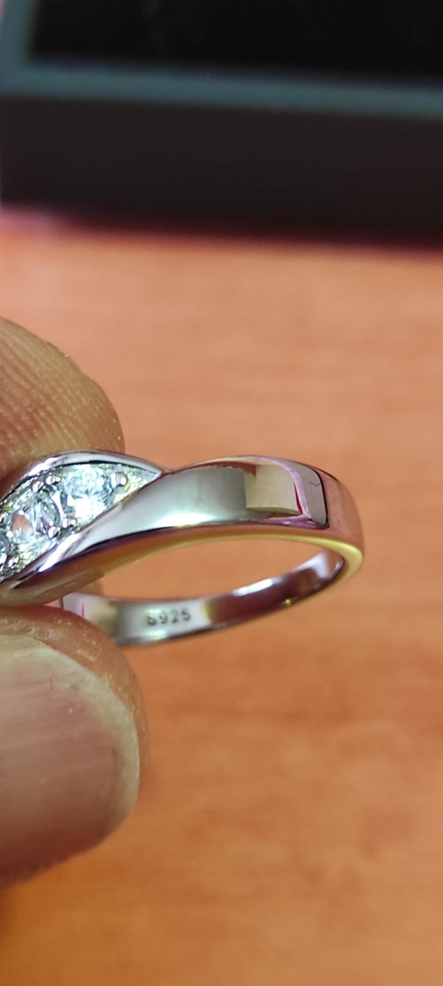 Anillo Plata S925 Vaina Circonitas T9