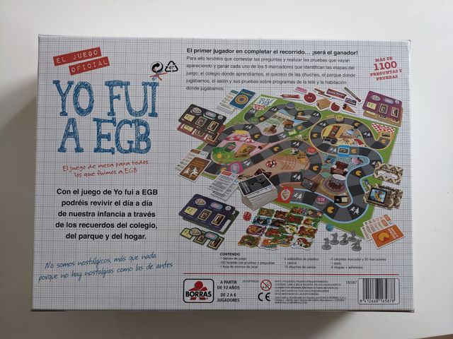 juego de mesa Yo fui a EGB