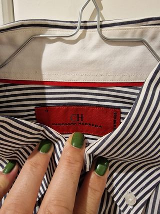 camisa rayas clásica carolina herrera ch