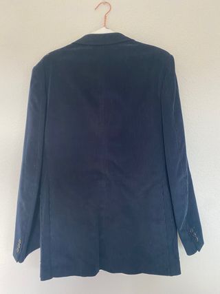Chaqueta pana azul marino hombre talla L