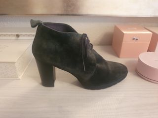 Zapato abotinado N° 37 de piel