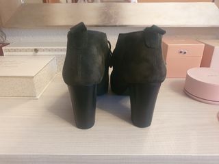 Zapato abotinado N° 37 de piel