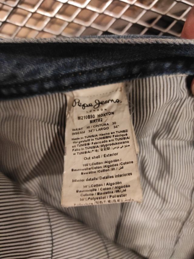 Jeans Hombre Pepe Jeans London, 30/34, 40 talla es