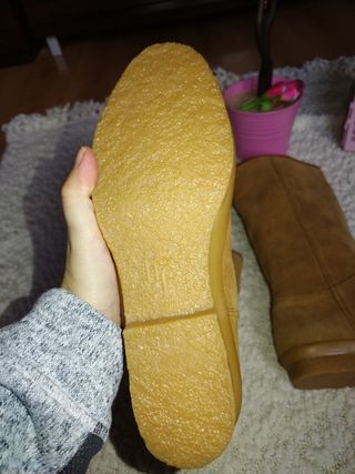 botas altas piel zara