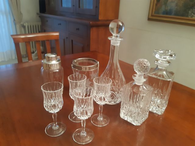 Set in cristallo di Boemia