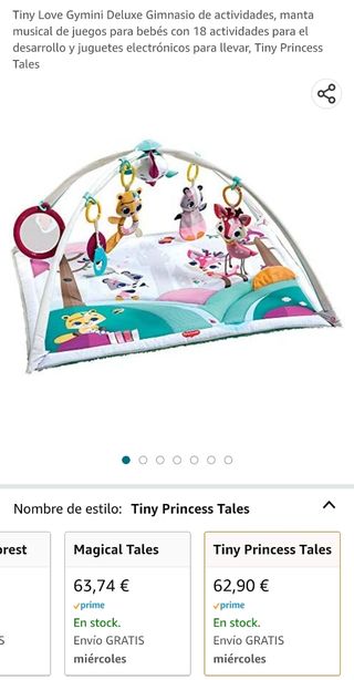 Gimnasio actividades Tiny Love Princesas Tales