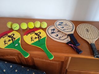 juego de raquetas.