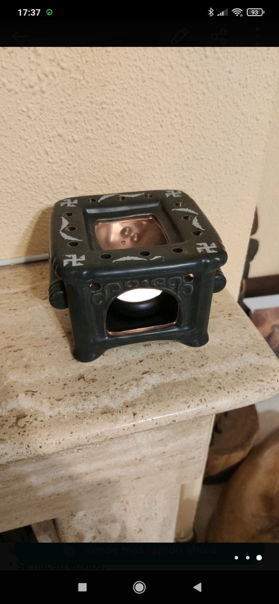 PORTAVELAS CERÁMICA YIN YANG