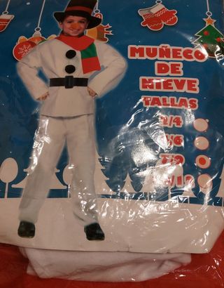 disfraz de  Muñeco de Nieve  
NO HAGO ENVÍOS 
