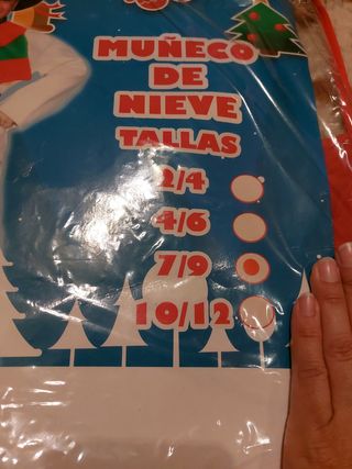 disfraz de  Muñeco de Nieve  
NO HAGO ENVÍOS 