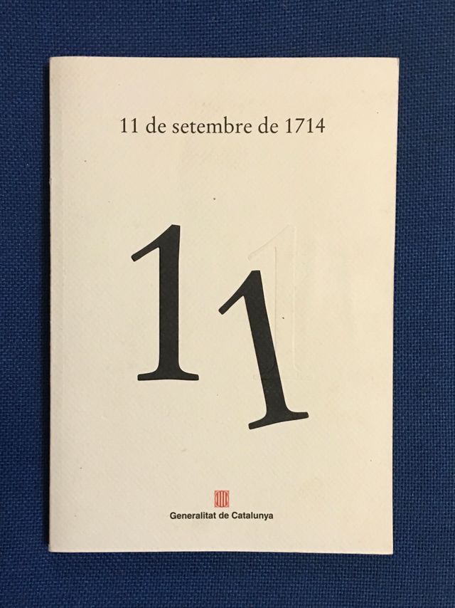 Libro 11 de setembre de 1714