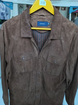 Chaqueta ante color marrón claro