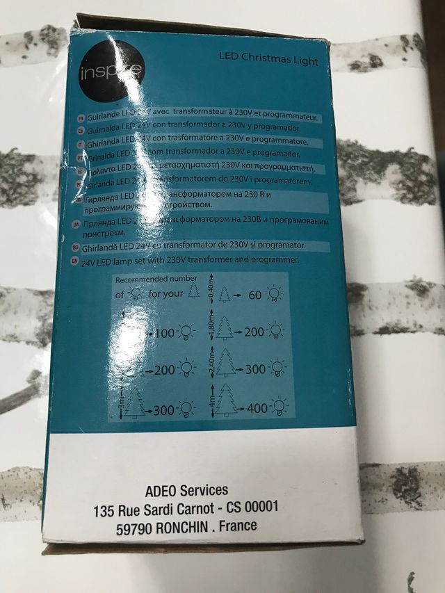 Luces de navidad para arbol