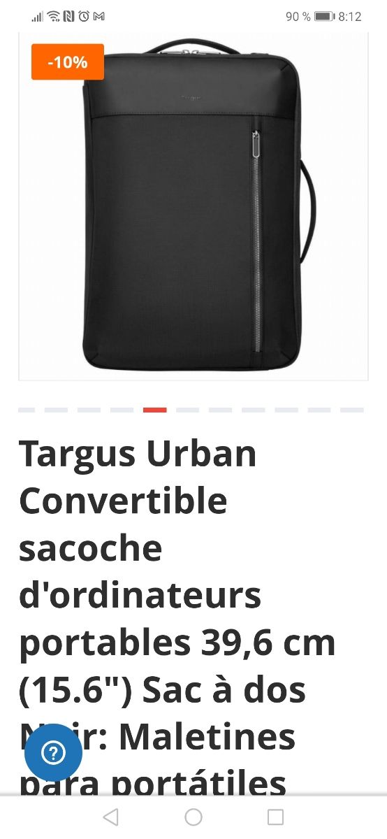 Targus URBAN mochila convertible