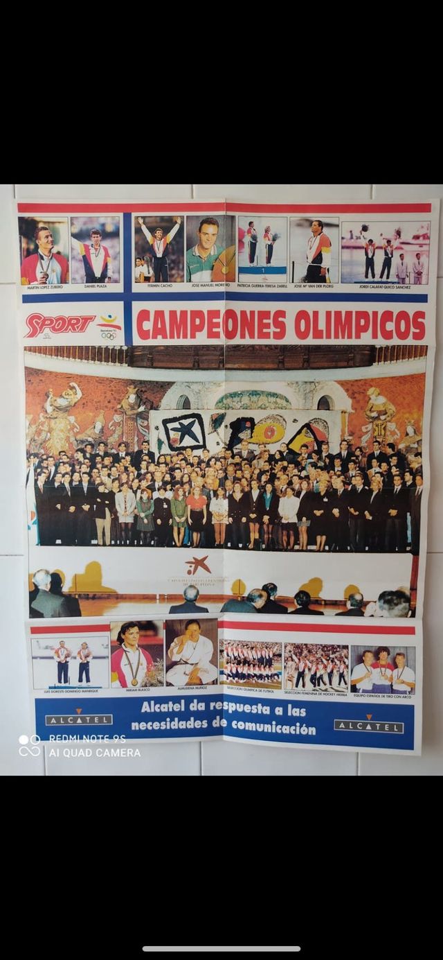 Póster Sport BCN 92 Campeones Olímpicos