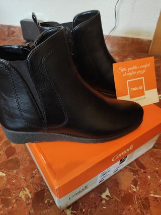 botines de señora de piel marca  comodi