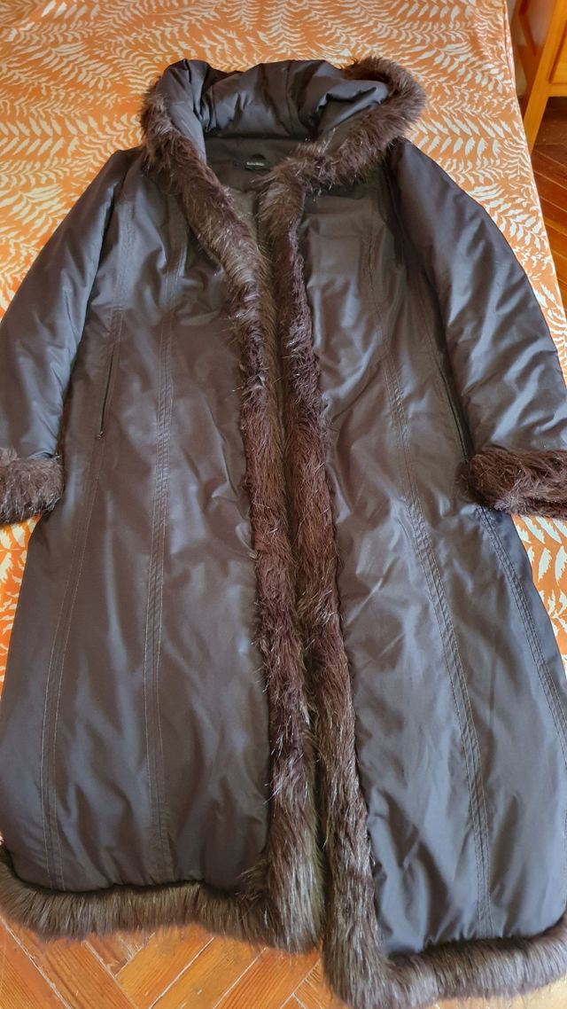 Abrigo plumas largo Zara