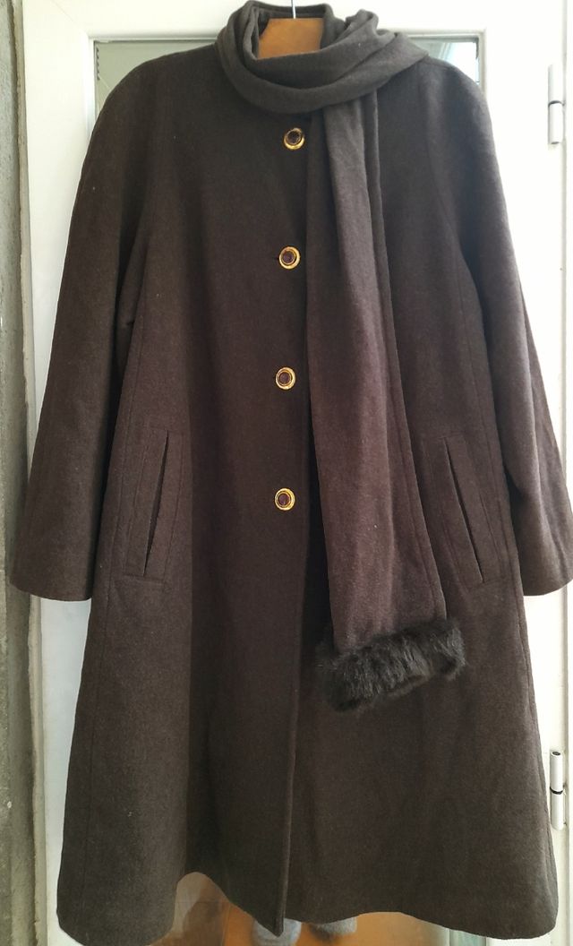 Abrigo vintage Bufanda