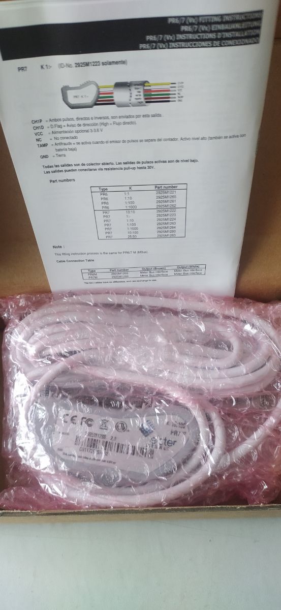 Medidor de pulsos contador agua