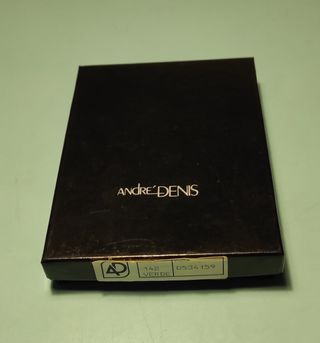 portafoglio pelle e tessuto decorato