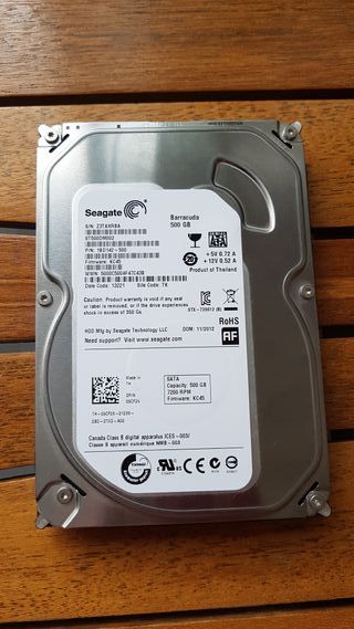 DISCO DURO HDD SEAGATE BARRACUDA 500 GB