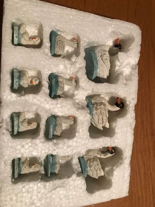 Figuras cisnes para belen navidad