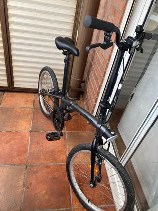 Bicicleta plegable aluminio tilt 100 negro